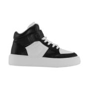 Ganni Svart & Vit High Top Sneakers Black, Dam