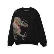 Maharishi Dragon Tigers Crew Sweat Black, Unisex