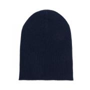 Brunello Cucinelli Blå Cashmere Beanie Mössa Blue, Unisex