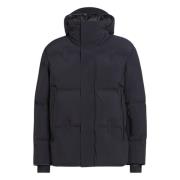 Ermenegildo Zegna Svart Nylon Pufferjacka Black, Herr