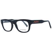 Ermenegildo Zegna Svarta Herr Optiska Ramar Black, Unisex