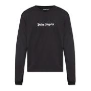 Palm Angels T-shirt med logotyp Black, Herr