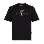 Palm Angels Logobroderad T-shirt Black, Herr