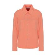 Palm Angels Orange Skjorta för Kvinnor Ss22 Orange, Dam