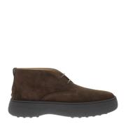 Tod's Mocka Läder Ankelboots Brown, Herr