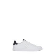 Tory Burch Vita Läder Sneakers med Logotyp White, Dam