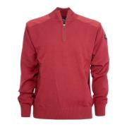 Paul & Shark Yachting Dra Mig Halv Dragkedja med Lappar C0P1028 Red, H...