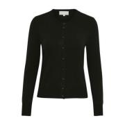 InWear Rita Cardigan - Ecru Färg, Casual Stil Black, Dam