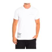 La Martina Kortärmad T-shirt med Märkesgrafik White, Herr