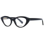 Sportmax Svarta Cat Eye Optiska Glasögon för Kvinnor Black, Dam