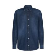 Dondup Regular Fit Denim Skjorta Blue, Herr