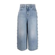 Khaite Studded Rapton Jeans Blue, Dam