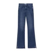 Frame Flared Jeans Blue, Dam