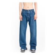 Off White Loose-fit Jeans Blue, Herr