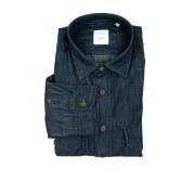 Xacus Denim Shirts Blue, Herr