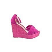 Espadrilles Wedges Pink, Dam