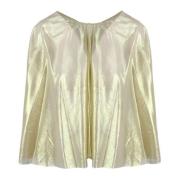 Maria Lucia Hohan Metalliserad Siden Tulle Cape Yellow, Dam