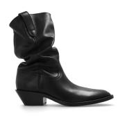 Maison Margiela Ankelboots med klack Black, Dam