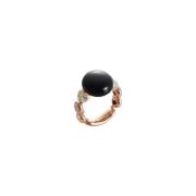 Chantecler Bon Bon Guld Diamantring Black, Dam