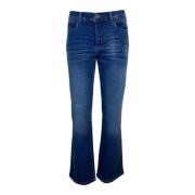 2-Biz Elefant Flare Jeans Blue, Dam