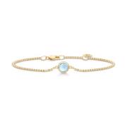 Julie Sandlau Ice Blue Cabochon Armband Yellow, Dam