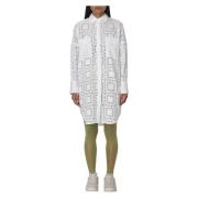 Msgm Shirt Dresses White, Dam