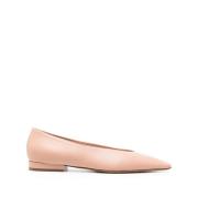 Lanvin Eleganta Pale Abricot Swing Ballerinor Beige, Dam