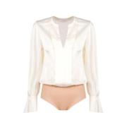 Nenette Body Fenon V-Neck 34Bb-Fenon -Enette - Size: 44,Color: Beige B...