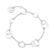 Pomellato Vit Rodierad och Diamant Brera Armband Gray, Dam