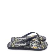 Philipp Plein Flip Flops Sliders Black, Dam