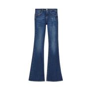 Liu Jo Medium Rise Flare Jeans Blue, Dam