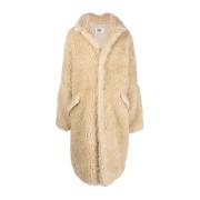 MM6 Maison Margiela Beige Teddykappa Beige, Dam