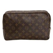 Louis Vuitton Vintage Vintage Monogram Trousse 28 Sminkväska Brown, Da...