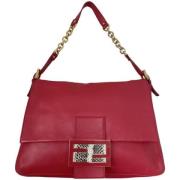 Fendi Vintage Förägda Big Mamma Baguette Red, Dam