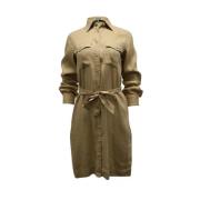 Ralph Lauren Pre-owned Pre-owned Tyg klnningar Beige, Dam