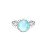 Julie Sandlau Prime Ring - Rhodium Blue, Dam