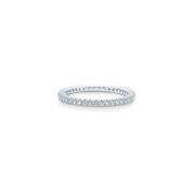 Julie Sandlau Elegant Dainty Ring med Top Wesselton Diamant Gray, Dam