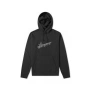 Saint Laurent Logo Hoodie Black, Herr