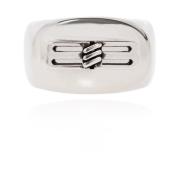 Balenciaga Ring med logotyp Gray, Herr