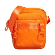 Calvin Klein Stilfull och funktionell orange tryck axelväska Orange, D...