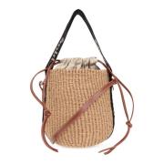 Chloé ‘Woody Small’ hink axelväska Beige, Dam