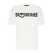 Dsquared2 Bomull Logo T-shirt - Dsquared2 White, Herr