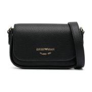 Emporio Armani Svart Cross Body Mini Väska Black, Dam