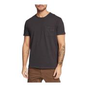 Guess Regular Fit T-Shirt med Ficka Gray, Herr