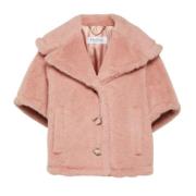 Max Mara Teddy Alpacka och Ull Jacka Pink, Dam