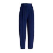 Rochas Tapered Trousers Blue, Dam