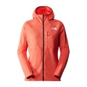 The North Face Strålande Orange Futurefleece Hoodie Orange, Dam