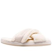 Tommy Hilfiger Slipper hemma med glänsande band Yellow, Dam