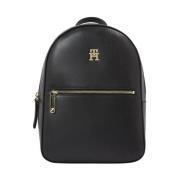 Tommy Hilfiger Svart Ikonisk Ryggsäck Black, Dam