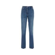 Versace Flared Jeans, Klassisk Stil Blue, Dam